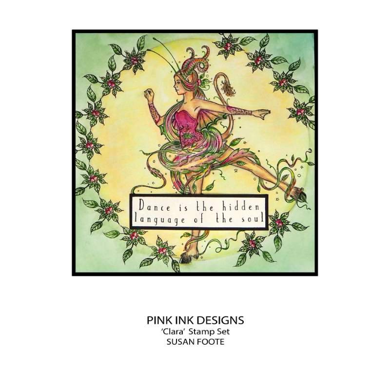 Pink Ink Designs Clara 6 in x 8 in Clear Stamp Set-12