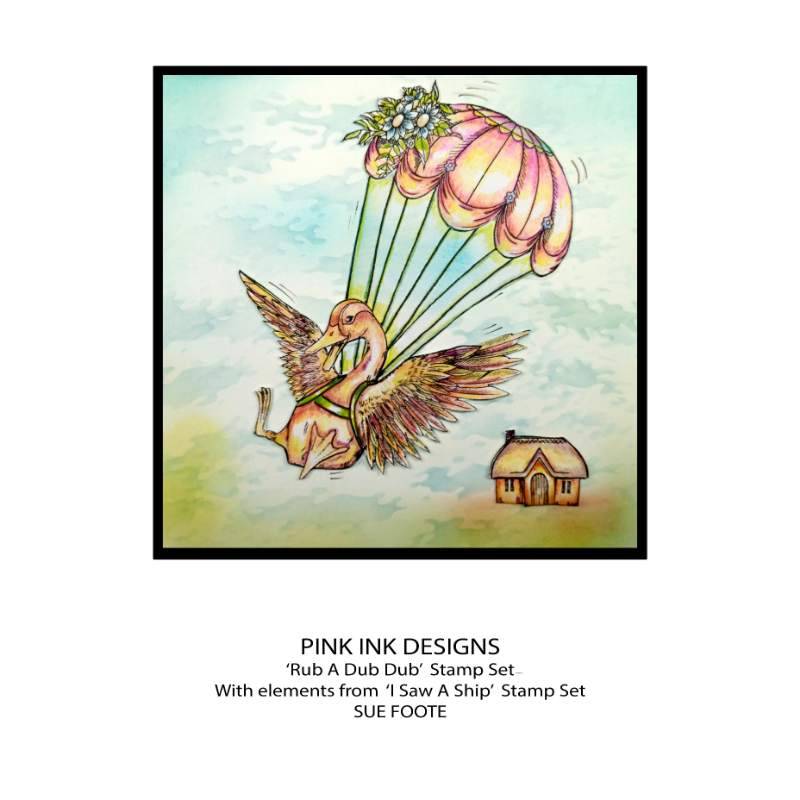 Pink Ink Designs Rub A Dub Dub 6 in x 8 in Clear Stamp Set-2