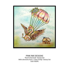 Pink Ink Designs Rub A Dub Dub 6 in x 8 in Clear Stamp Set-2