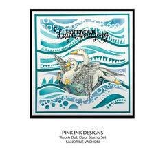 Pink Ink Designs Rub A Dub Dub 6 in x 8 in Clear Stamp Set-8
