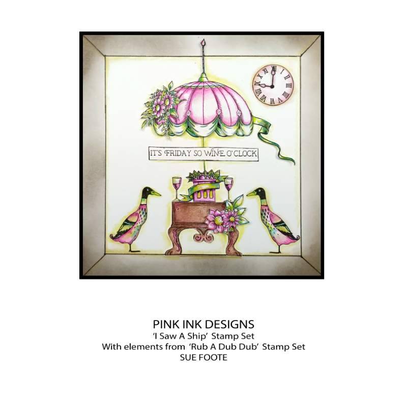 Pink Ink Designs I Saw A Ship... 6 in x 8 in Clear Stamp Set-14