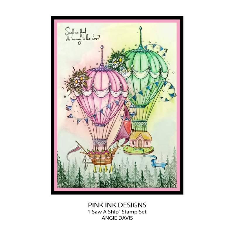 Pink Ink Designs I Saw A Ship... 6 in x 8 in Clear Stamp Set-4