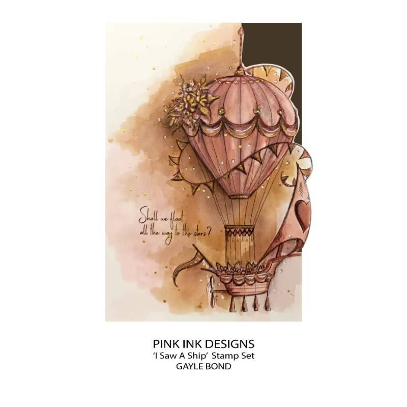 Pink Ink Designs I Saw A Ship... 6 in x 8 in Clear Stamp Set-5