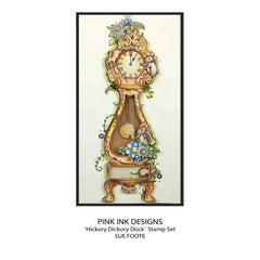 Pink Ink Designs Hickory Dickory Dock 6 in x 8 in Clear Stamp Set-14