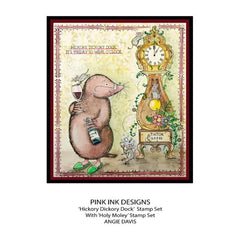Pink Ink Designs Hickory Dickory Dock 6 in x 8 in Clear Stamp Set-4