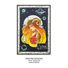 Pink Ink Designs Aries Trailblazer 6 in x 8 in Clear Stamp Set-12