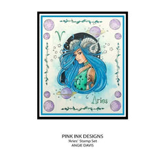 Pink Ink Designs Aries Trailblazer 6 in x 8 in Clear Stamp Set-4