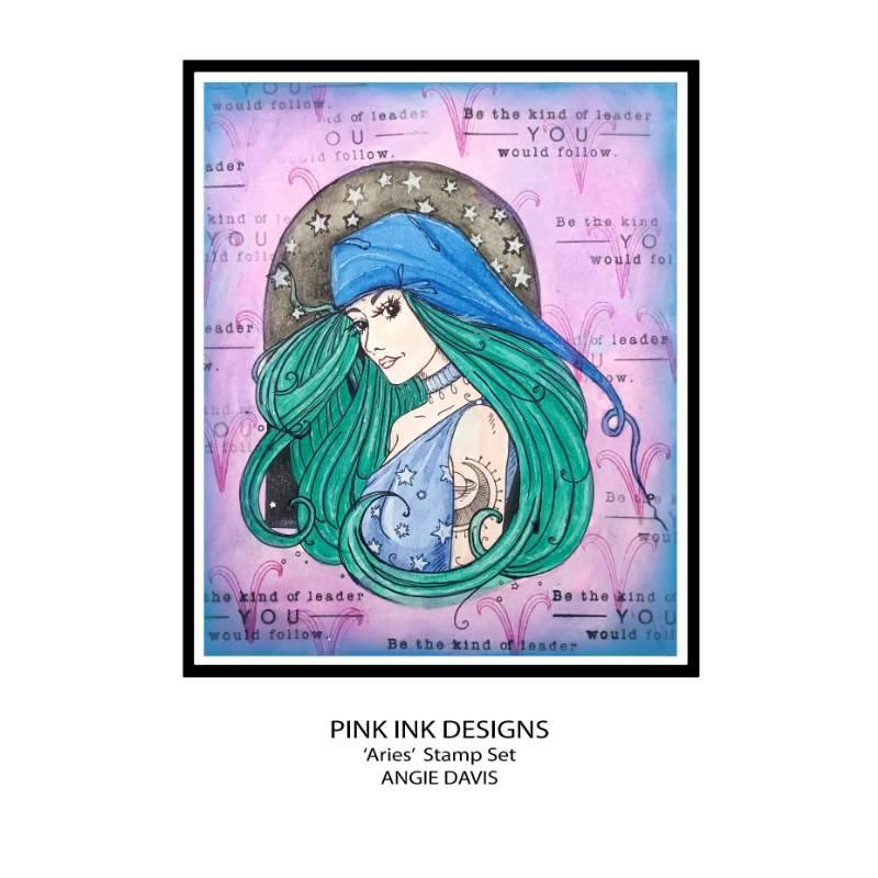 Pink Ink Designs Aries Trailblazer 6 in x 8 in Clear Stamp Set-5