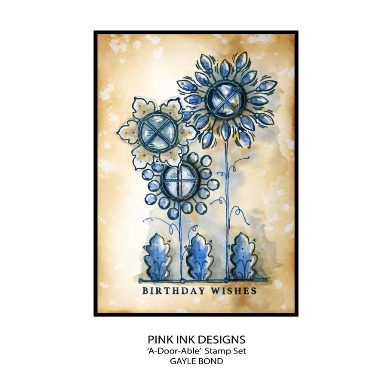 Pink Ink Designs A-Door-Able 6 in x 8 in Clear Stamp Set-11