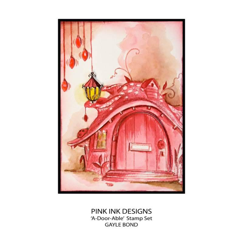 Pink Ink Designs A-Door-Able 6 in x 8 in Clear Stamp Set-10
