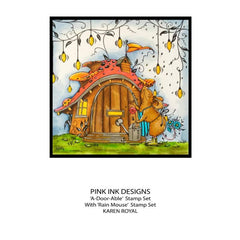 Pink Ink Designs A-Door-Able 6 in x 8 in Clear Stamp Set-9