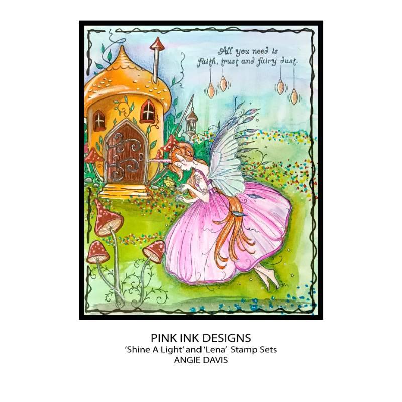 Pink Ink Designs Shine A Light 6 in x 8 in Clear Stamp Set-3