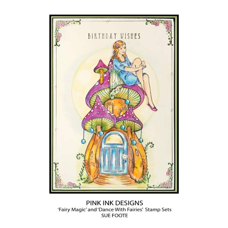 Pink Ink Designs Fairy Magic 6 in x 8 in Clear Stamp Set-6
