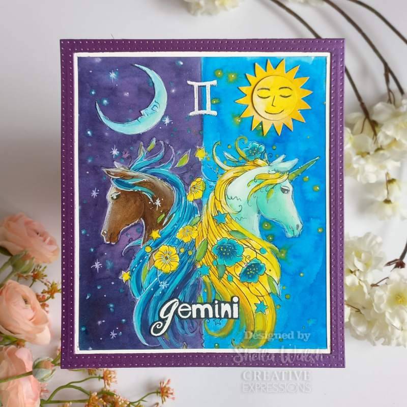 Pink Ink Designs Gemini 6 in x 8 in Clear Stamp Set-3
