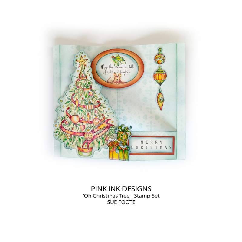 Pink Ink Designs Oh Christmas Tree 6 in x 8 in Clear Stamp Set-12