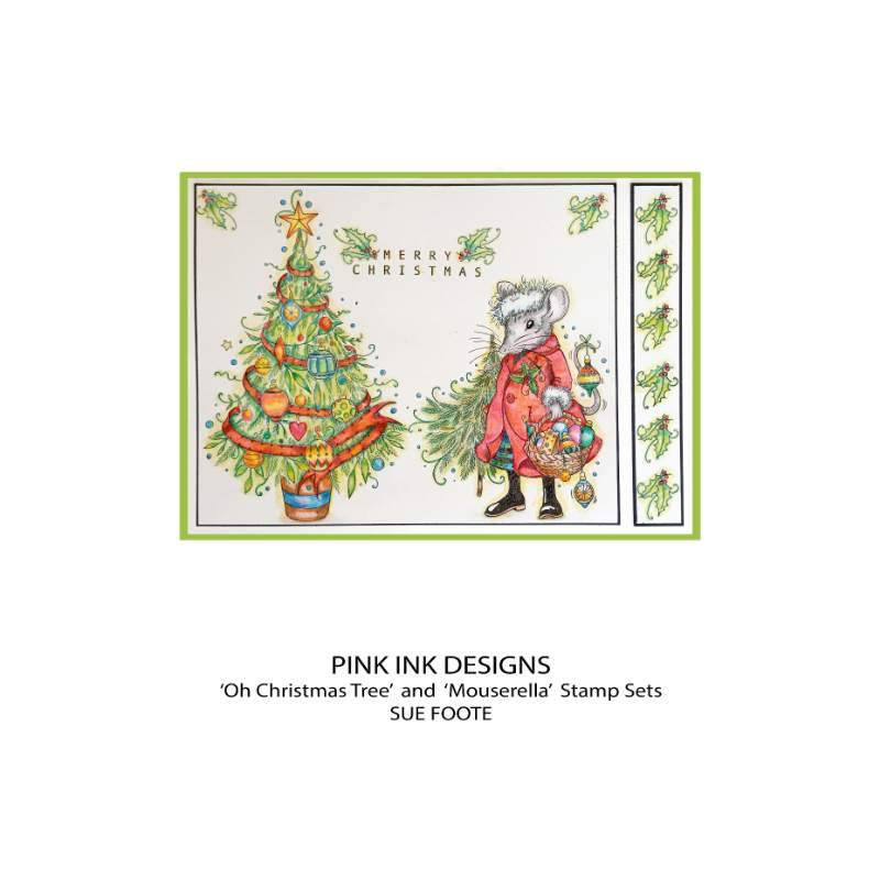 Pink Ink Designs Oh Christmas Tree 6 in x 8 in Clear Stamp Set-10