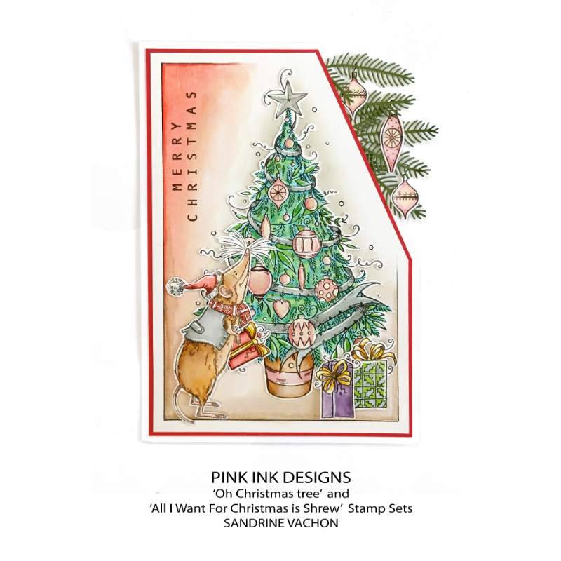 Pink Ink Designs Oh Christmas Tree 6 in x 8 in Clear Stamp Set-11