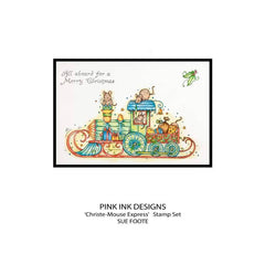Pink Ink Designs Christ-Mouse Express 6 in x 8 in Clear Stamp Set-7