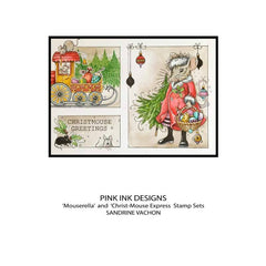 Pink Ink Designs Mouserella 6 in x 8 in Clear Stamp Set-7