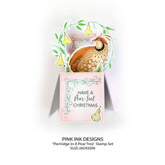 Pink Ink Designs Partridge In A Pear Tree 6 in x 8 in Clear Stamp Set-3