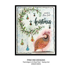 Pink Ink Designs Partridge In A Pear Tree 6 in x 8 in Clear Stamp Set-5