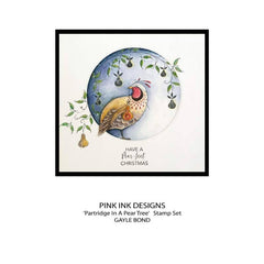 Pink Ink Designs Partridge In A Pear Tree 6 in x 8 in Clear Stamp Set-6