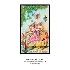 Pink Ink Designs Dance With Fairies 6 in x 8 in Clear Stamp Set-10