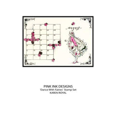 Pink Ink Designs Dance With Fairies 6 in x 8 in Clear Stamp Set-9
