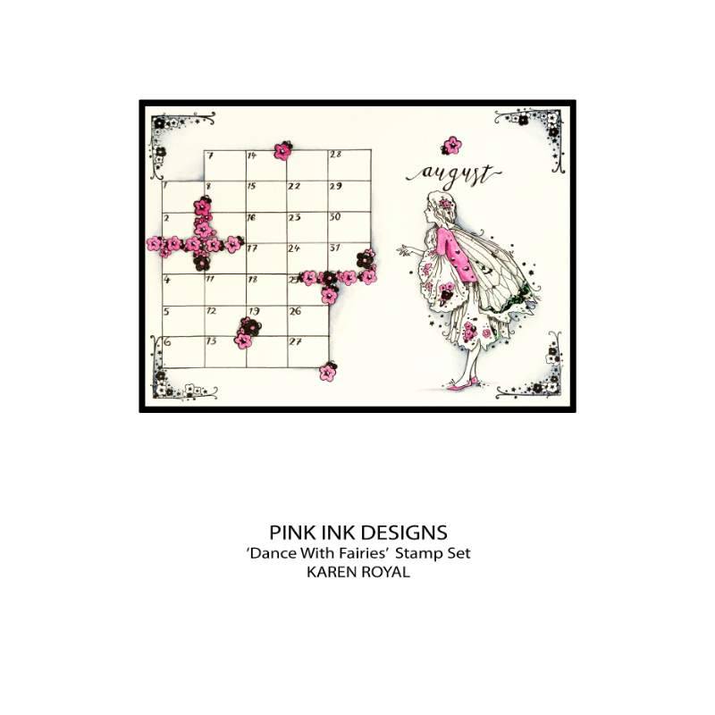 Pink Ink Designs Dance With Fairies 6 in x 8 in Clear Stamp Set-9