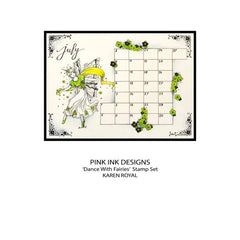 Pink Ink Designs Dance With Fairies 6 in x 8 in Clear Stamp Set-8