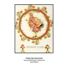 Pink Ink Designs Dance With Fairies 6 in x 8 in Clear Stamp Set-3