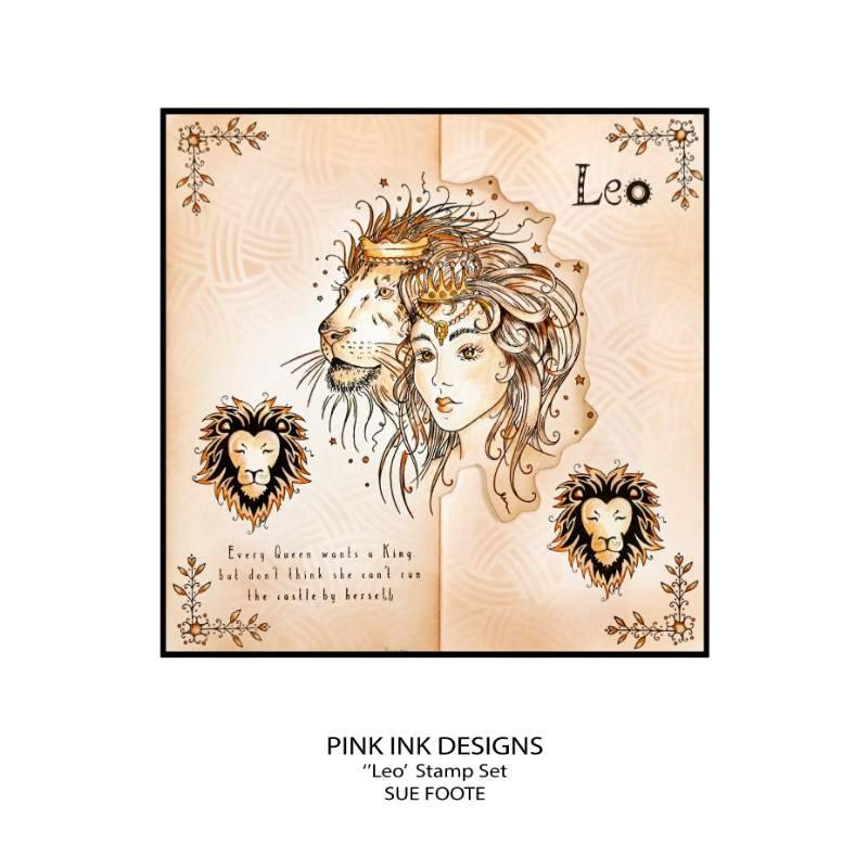 Pink Ink Designs Leo 6 in x 8 in Clear Stamp Set-2