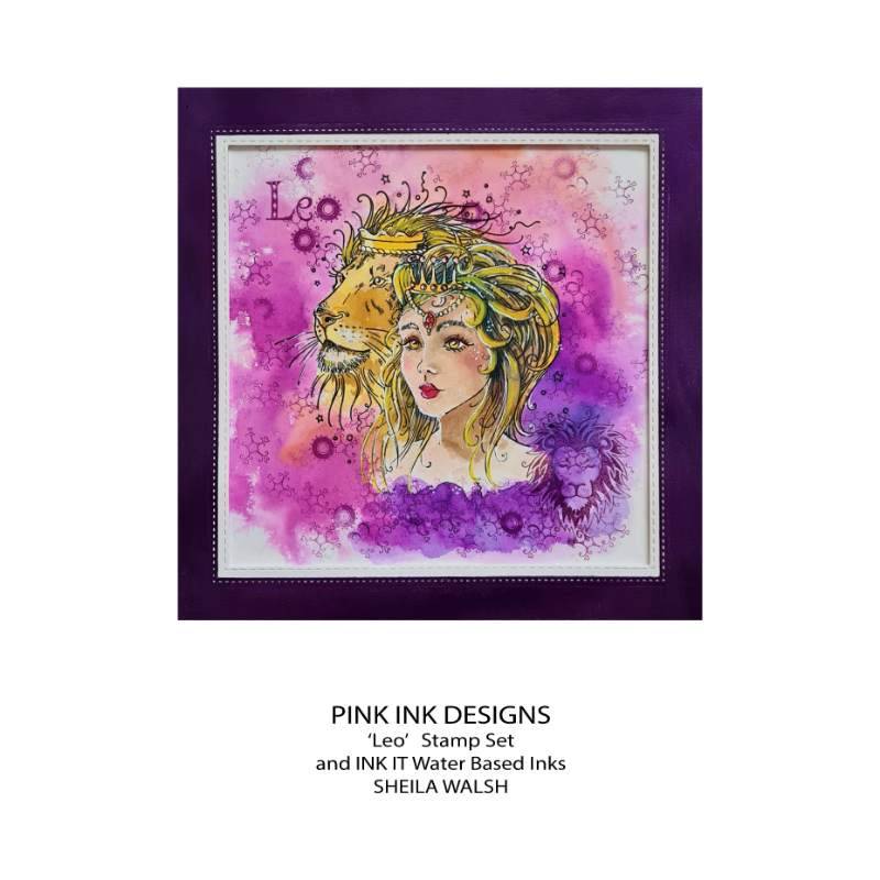 Pink Ink Designs Leo 6 in x 8 in Clear Stamp Set-6