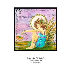 Pink Ink Designs Virgo 6 in x 8 in Clear Stamp Set-8