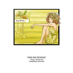 Pink Ink Designs Virgo 6 in x 8 in Clear Stamp Set-7