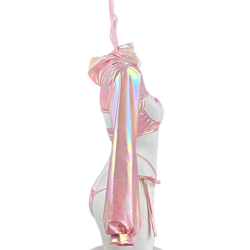 Anime Bunny Girl Style Neo Chrome Swimwear Sexy Bikini Cosplay Lingerie-19