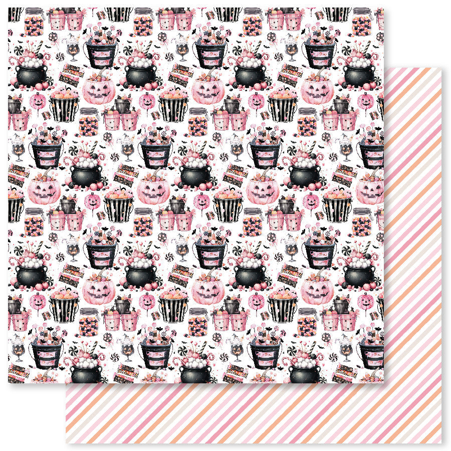 Pink Halloween B 12x12 Paper (12pc Bulk Pack) 32802-1