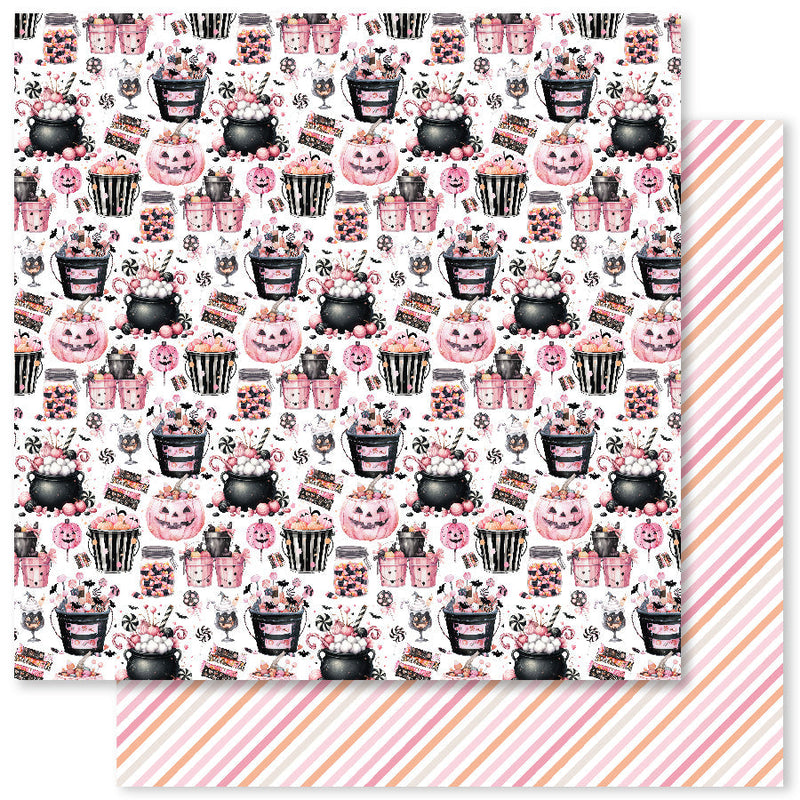 Pink Halloween B 12x12 Paper (12pc Bulk Pack) 32802-1