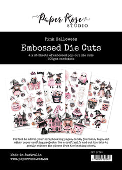 Pink Halloween Embossed Die Cuts 32790-1