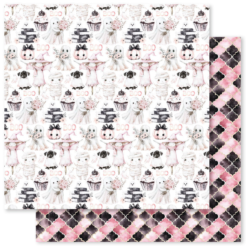 Pink Halloween 12x12 Paper Collection 32796-7