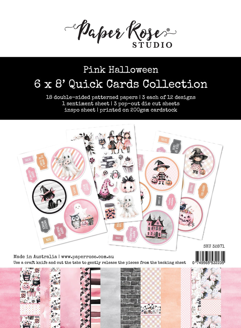 Pink Halloween 6x8" Quick Cards Collection 32871-1