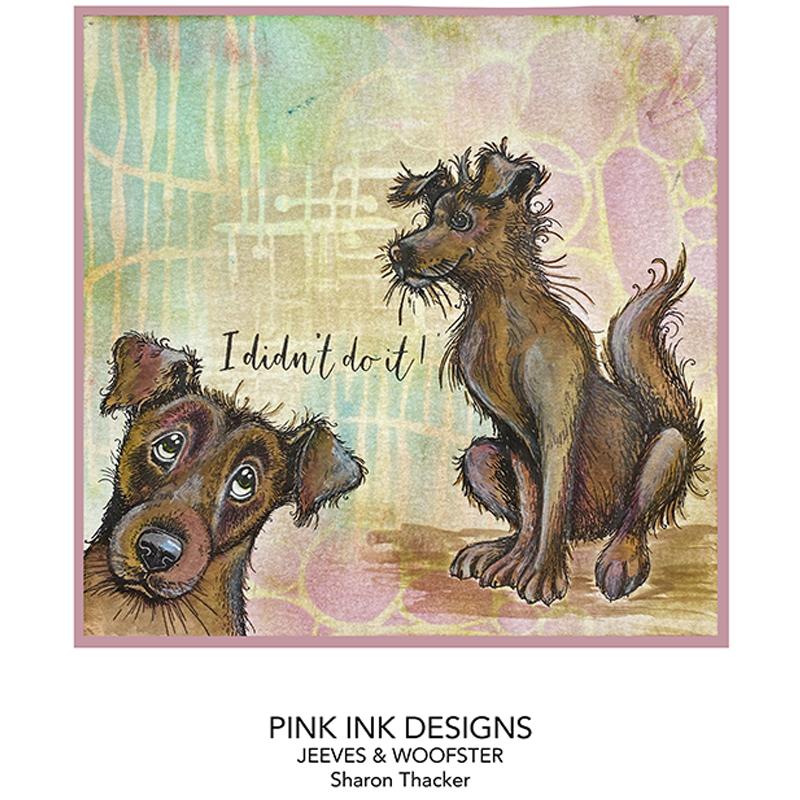 Pink Ink Designs Jeeves & Woofster A5 Clear Stamp Set-8
