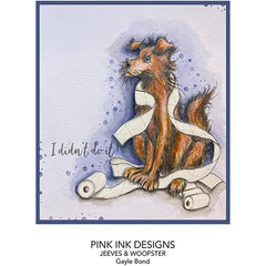 Pink Ink Designs Jeeves & Woofster A5 Clear Stamp Set-2