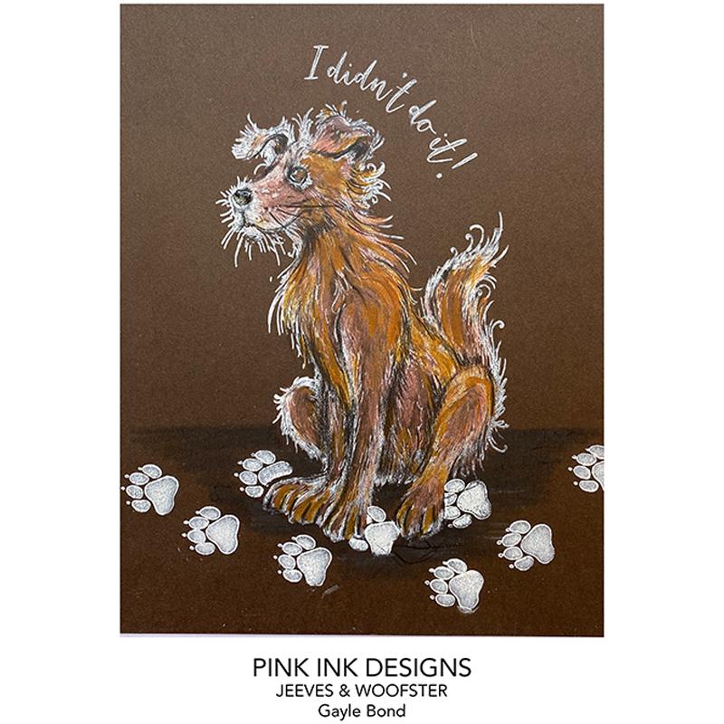 Pink Ink Designs Jeeves & Woofster A5 Clear Stamp Set-3