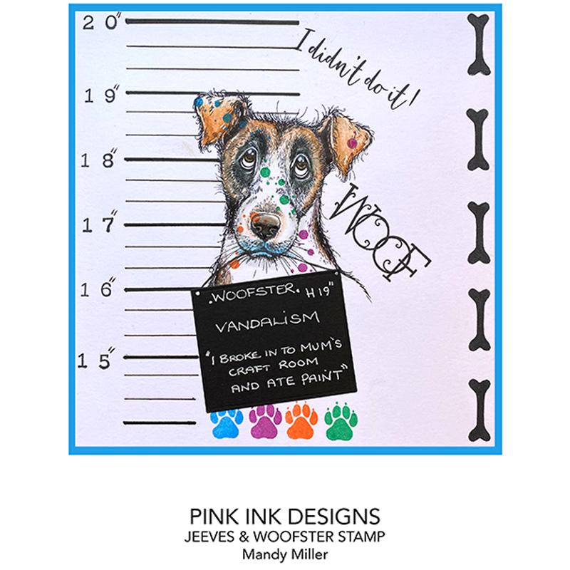 Pink Ink Designs Jeeves & Woofster A5 Clear Stamp Set-4