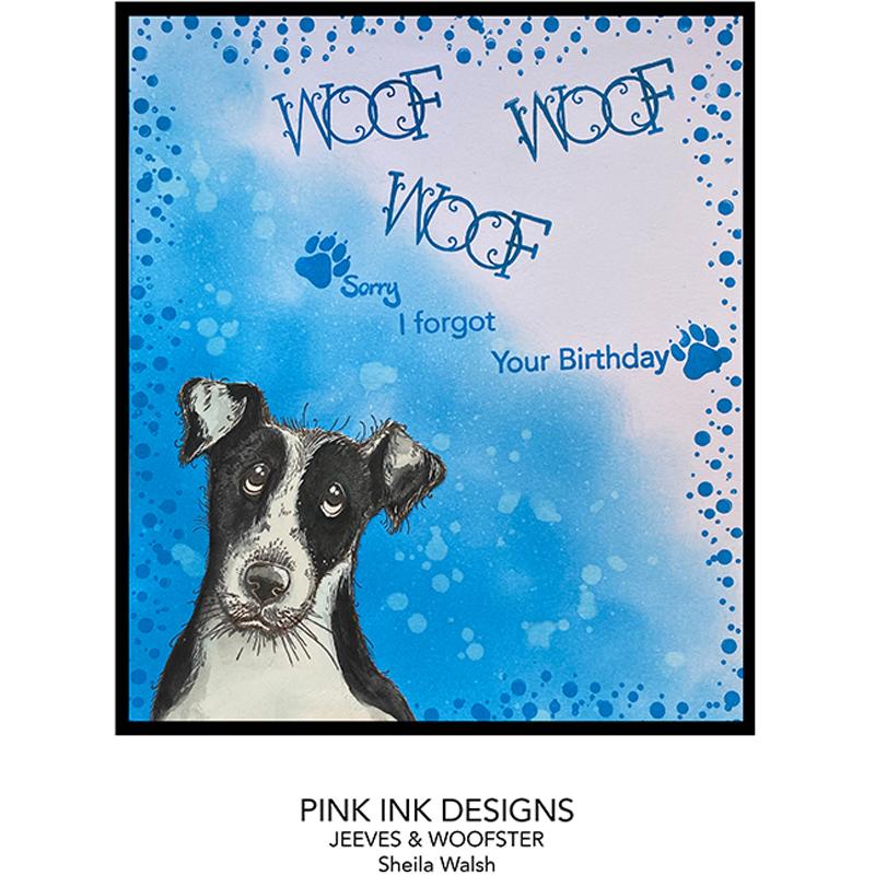 Pink Ink Designs Jeeves & Woofster A5 Clear Stamp Set-5