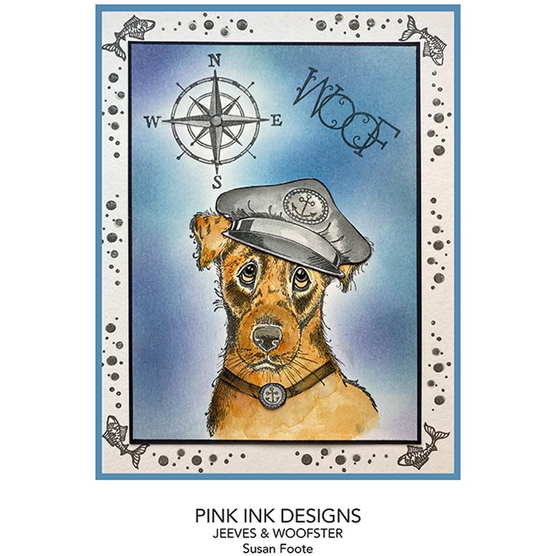 Pink Ink Designs Jeeves & Woofster A5 Clear Stamp Set-6