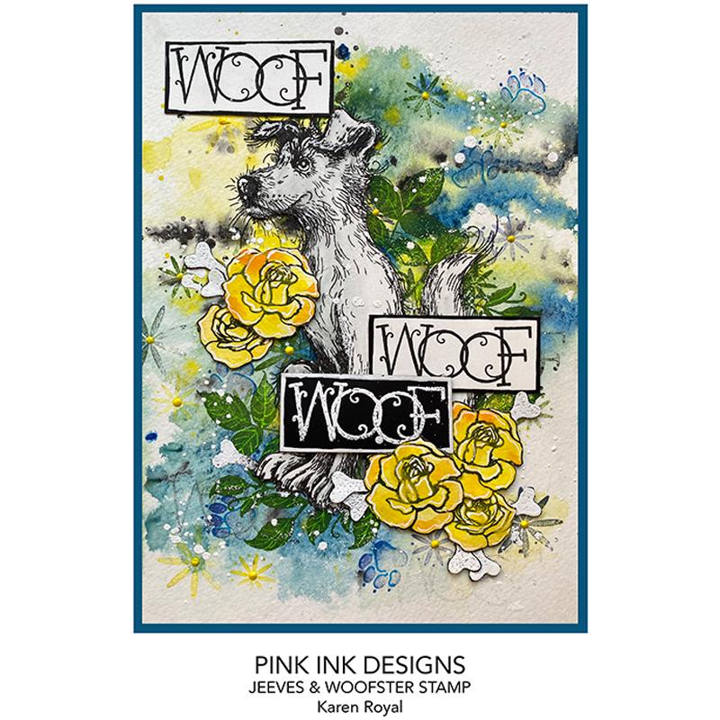 Pink Ink Designs Jeeves & Woofster A5 Clear Stamp Set-7