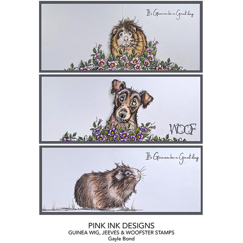 Pink Ink Designs Jeeves & Woofster A5 Clear Stamp Set-9