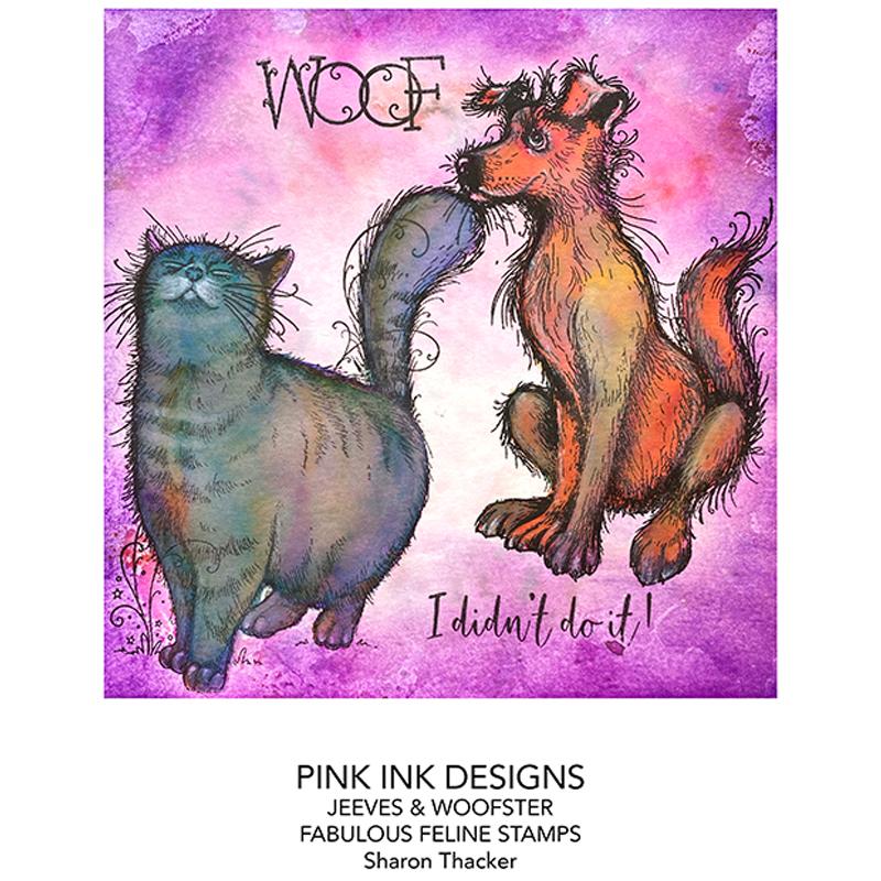 Pink Ink Designs Jeeves & Woofster A5 Clear Stamp Set-11